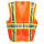 Men's Hi-Vis Fluorescent OrangeYellow Surveyor Vest